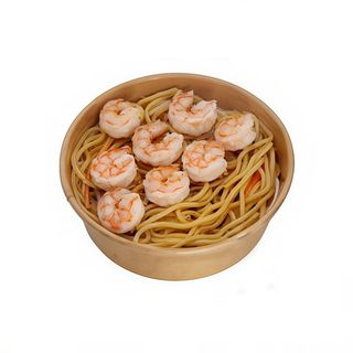 N2 - egg noodles saltato con gamberi