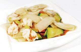 Gnocchi di riso con gamberi