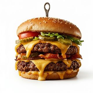 Cheder double cheese burger