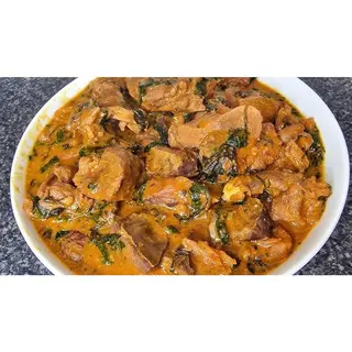 Seafood Ogbono + Beef