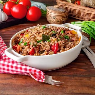 Рассыпчатая гречка с овощами