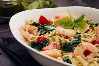 Pasta Gamberetti E Spinaci