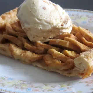 TARTE DE MAÇA NO FORNO COM GELADO DE NATA
