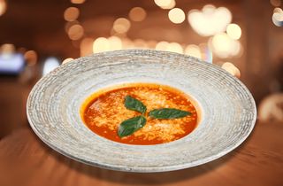 Италианска доматена супа с пармезан 