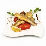 Филе судака с овощами гриль