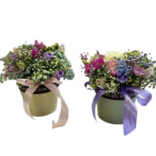 Cutie cu flori curcubeu,Back to school