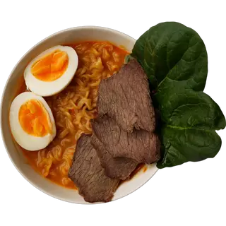 Рамен сырный с говядиной 