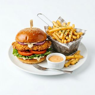 Chicken Sandwich with Fries