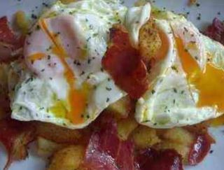 Huevos Estrellados Con Jamón