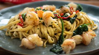 Garlic Shrimp Linguini 
