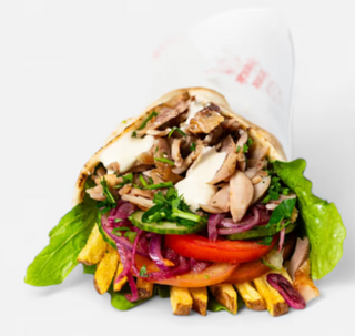 Shaworma cu trufe și crispy de pui