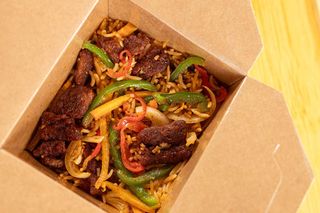 Stir Fried Rice and Suya