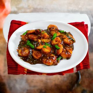კრევეტების ჩილი - Prawn Chilli