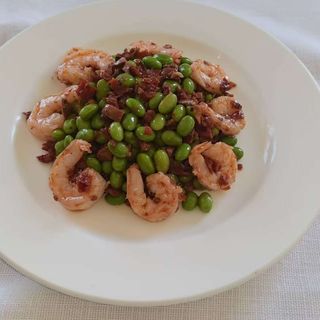 022 Edamame con gamberi