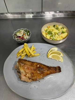 Obrok škarpina pečena