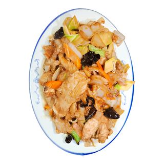 108. Пилешко със зеленчуци (700г)