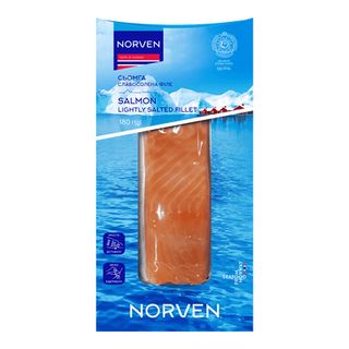 Сьомга Norven слабосолена філе шматок (180г)