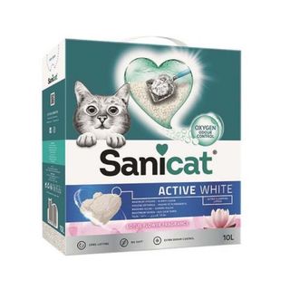 SANICAT Active White grudvajući mineralni posip za mačke, s mirisom, 10L (KOD PSANACWLS10L31)