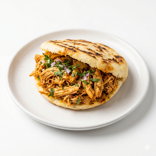 Arepa Con Pollo Desmechado
