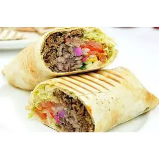 Goat meat shawarma