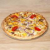 Пица с дърпано телешко