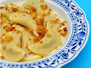 Вареники з картоплею та грибами (200g)