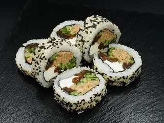 Philadelphia z pieczonym łososiem i kanpyo (6 szt) (225g)