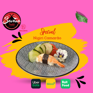 Niguiri Camarão 4 Unidades
