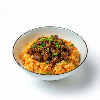 33A. Fideos Chinos Con Ternera Salteados