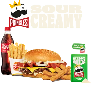Combo Pringles Sour Creamy Carne Grande