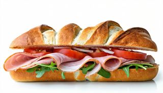 Panino vitellino - servito con patate fritte