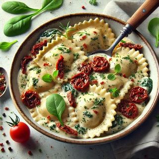 Raviolis De Espinacas Y Requesón