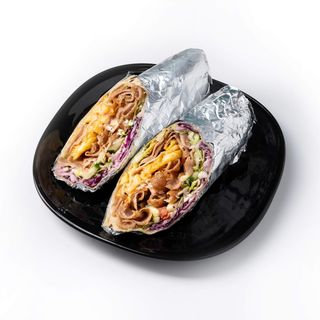 Tortilla na bogato z mięsem kraftowym