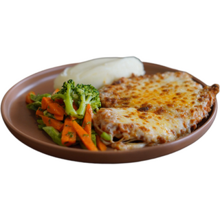 Escalope de poulet gratinee alla Parmigiana 