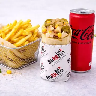 Menù burrito and fries
