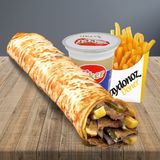 Extra Large Meat Doner + French Fries + Large Ayran