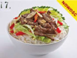 Makaron Nam Bo z krewetkami