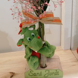 PELUCHE PEQUEÑO CON 1 ROSA