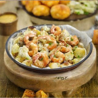 Gamberi e scampi al forno