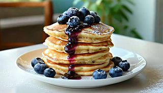 Палачинка със сладко от боровинки