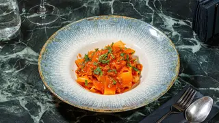 Tagliolini cu vită la cuptor