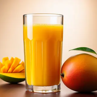 Zumo de mango y naranja