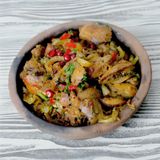 ხბოს ჯიგარი კეცზე