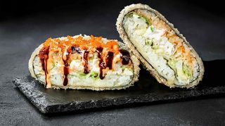 Суші бургер з креветками