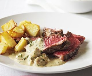 Plat Côte À L'os Sauce Champignons