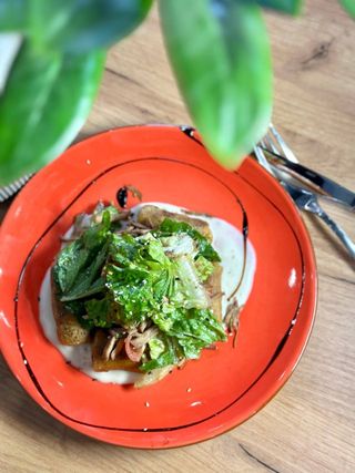 Млинці з грибами