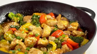 Курица с овощами