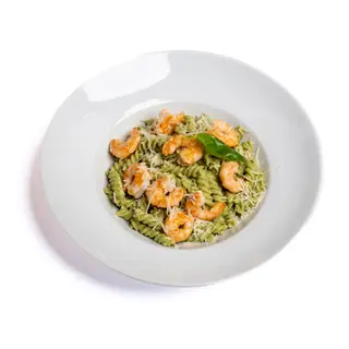 Tagliatelle Pesto Gambas