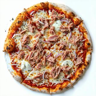 Tonno, pomodoro, mozzarellą cipolla 