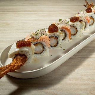 Smoke langostino roll (8 pzs.)